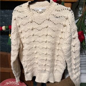 HYFVE Textured Cream Sweater